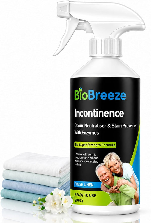 BioBreeze Incontinence Odour & Urine Neutraliser with Enzymes 500ml, 1-Pack